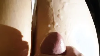 Gigantic Butt Pawg Cum on Fat White Booty pov