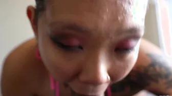aisan skank getting railed at a pool party