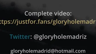 Heterosexual comes for the first time to Gloryhole lovely milk of iberic male.