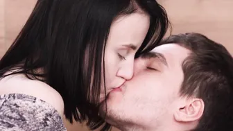 Ebony-haired Mia Parker has her welcoming holes banged by boyfriend