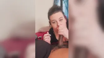 Bbw swallows my cum on her lunch break