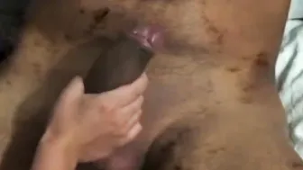 Slutty 19 year old student jerks off then fucks