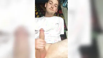 Jerking Off and Shooting a Hottie Jizzed into the Back of my Work Van