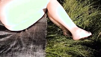 freaky ex-wife WALKS NUDE into heels OUTDOORS the city SUCK