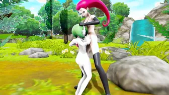 MMD Futanari (Poke Gardervoir pounded by Jessie Futa)