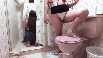 Nurse finds the doctor fucking a patient inside the hospital toilet /