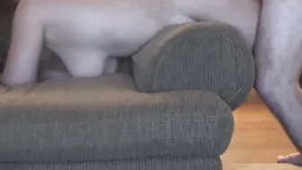 Booty Fucking Over Couch Arm