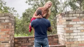 Dane and Staci fucking all day inside nature