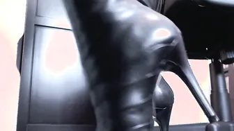 Lick My Bae Leather Boots