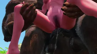 Double anal Furry monsters | first double penetration