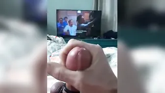 Milking my dick bday orgasm