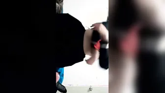 GOTHIC girlfriend SUCKING OFF MY COCK INTO STUDENT OUTFIT