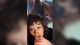 Pretty Woman With Green Eyes Blows Dick