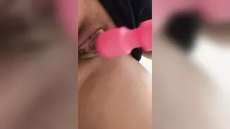 Squirting with my toy