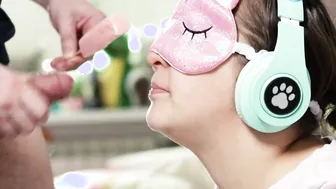 ICE CREAM TASTE GAME with huge cheat on 19 yo year older blindfolded teens womens best friend -XSanyAny