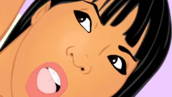ROXY REYNOLDS Huge ebony booty riding some bbc into hip hop black anime animated parody