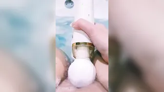 Satisfyer porn video – Having Fun with my sex toys inside jacuzzi Slippery when leaking 