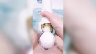 Having Fun with my sex toys inside jacuzzi Slippery when leaking 