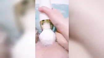 Having Fun with my sex toys inside jacuzzi Slippery when leaking 