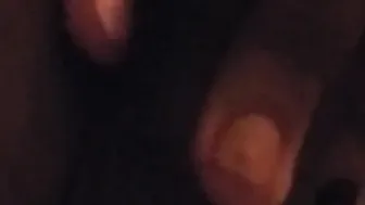 Kisses and touching myself