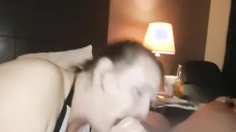 View her eat every drop