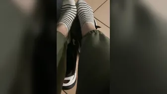 Inside school my feet is so hoot