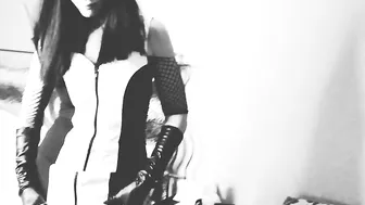 White Ebony Bondage Milf Eva Pvc Fetish Female Domination Dom Solo