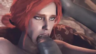 Witcher Sex - Triss Merigold fucks into All Holes. Anal Porn head and Facial Cummed