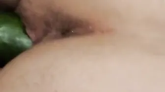 Double Penetration with a Cucumber and Fisting