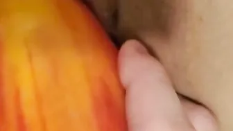 Double Penetration with a Cucumber and Fisting