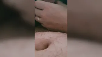 Long Nails Step Milfs Hand Job on Panties step son Cum into his Leggings