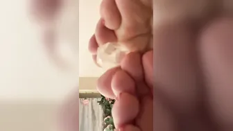 Goddess MILF toes having fun with clear quartz crystal