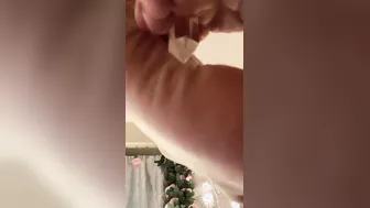 Goddess MILF toes having fun with clear quartz crystal