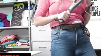 Stealing porn video – Shoplyfter - Gigantic Titties Blonde Caught Stealing Getting Disciplined By Security Officer With Big Penis