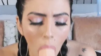 Big Ass Oiled Up Riding Dildo