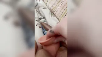 Masturbating with my huge vibrator