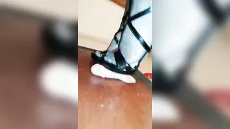 I squeeze my sub before going out with friendsShoejob