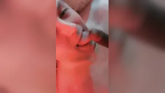 Sucking Off a african penis