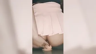 Deep anal sex toy ride