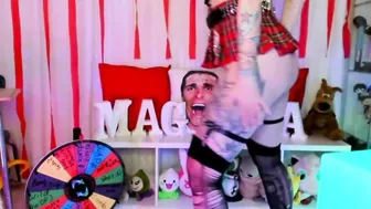 Emo Rock Velma Strip Performance with Chair Dance