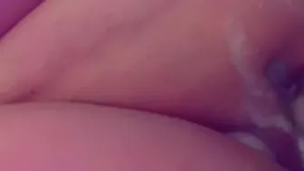 Creamy twat about to cum