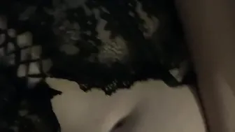 Natural amateur ex-wife having fun solo. While husband watches