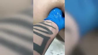 Little anal fisting from daddy…