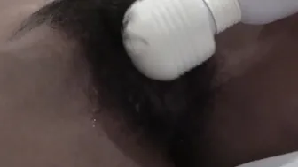 Skinny Japanese mom Getting Unshaved Twat Vibrators And Cummed