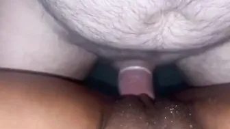 Wett african twat on white penis