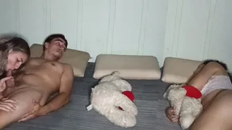 While my ex-wife was lounging beside me I nailed her stepsister