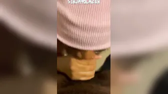 Crazy Sexy lover milking a gigantic penis