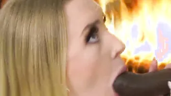 Cuck husband eats cum from Marilyn Johnsons face