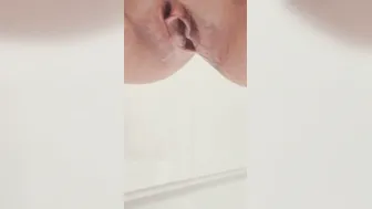 NOISY close up pee inside Hot Tub bath tub