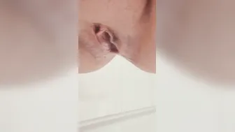 NOISY close up pee inside Hot Tub bath tub